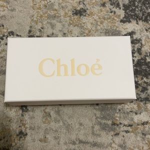 Chloe’ empty Sunglass box 7 X 3 1/2 brand new